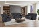 U6000-BLACK-RS_CRLS-N U6000 BLACK RECLINING SOFA - CONSOLE RECLINING LOVESEAT