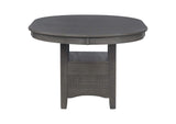 108211-S5 Lavon 5-piece Oval Extension Leaf Dining Set Medium Grey