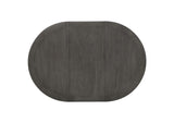 108211 Lavon Oval 60-inch Wood Extension Leaf Dining Table Medium Grey