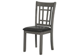 108212 Lavon Wood Dining Side Chair Black and Medium Grey (Set of 2)