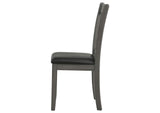 108212 Lavon Wood Dining Side Chair Black and Medium Grey (Set of 2)