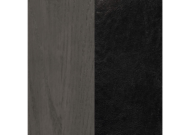 108212 Lavon Wood Dining Side Chair Black and Medium Grey (Set of 2)