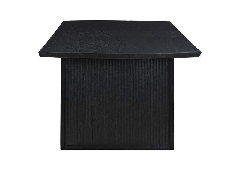 108231-S5A Brookmead 5-piece Extension Leaf Dining Table Set Black