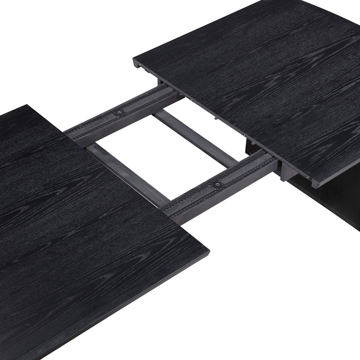 108231-S5A Brookmead 5-piece Extension Leaf Dining Table Set Black