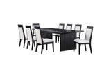 108231-S9A Brookmead 9-piece Extension Leaf Dining Table Set Black