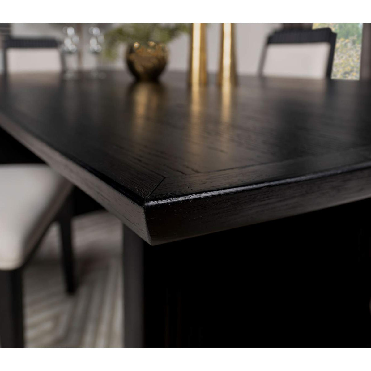 108231 Brookmead 100-inch Extension Leaf Dining Table Black