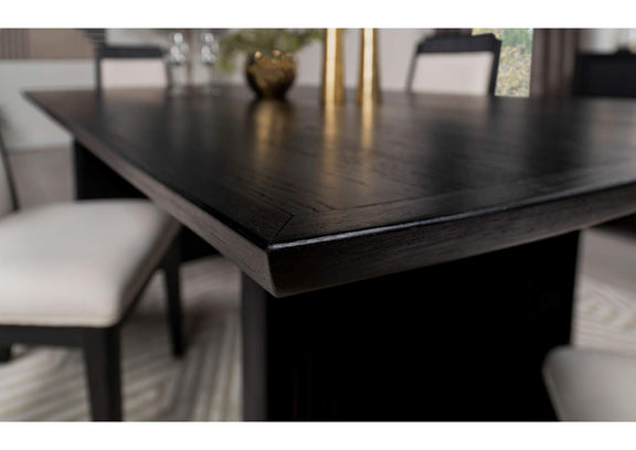 108231 Brookmead 100-inch Extension Leaf Dining Table Black