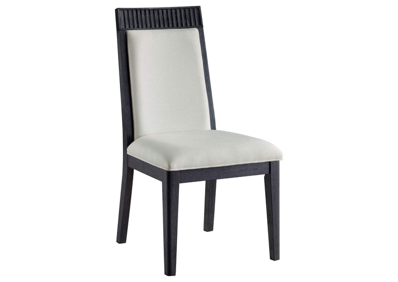 108233 Brookmead Dining Side Chair Ivory and Black (Set of 2)