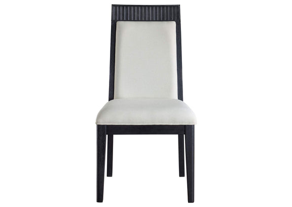 108233 Brookmead Dining Side Chair Ivory and Black (Set of 2)