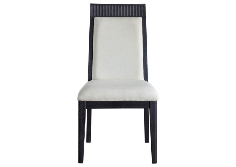 108233 Brookmead Dining Side Chair Ivory and Black (Set of 2)