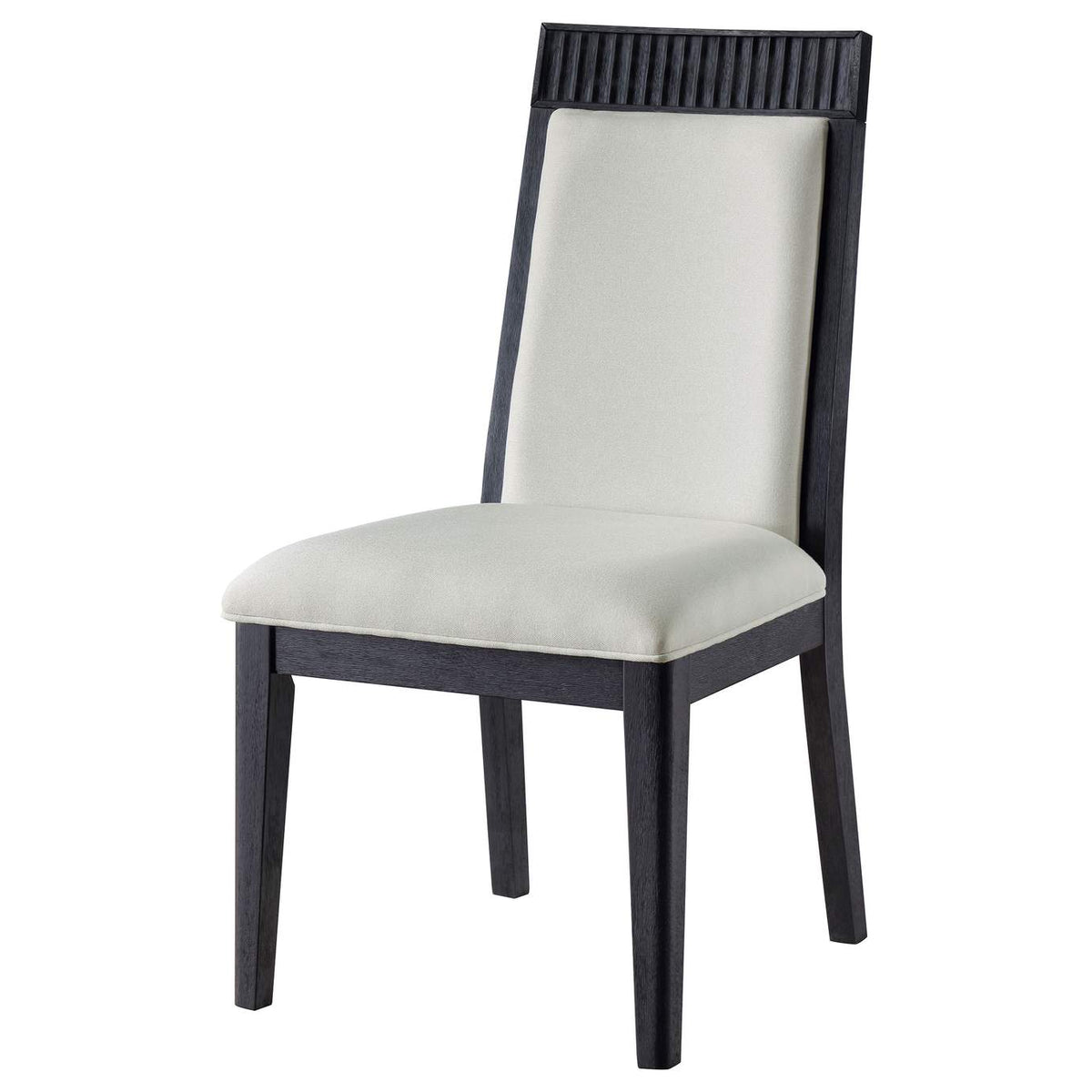 108233 Brookmead Dining Side Chair Ivory and Black (Set of 2)