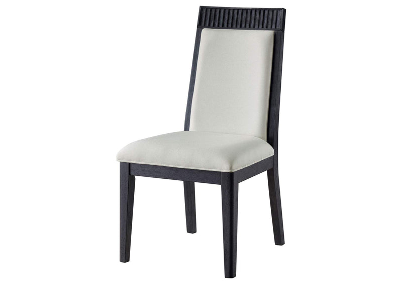 108233 Brookmead Dining Side Chair Ivory and Black (Set of 2)