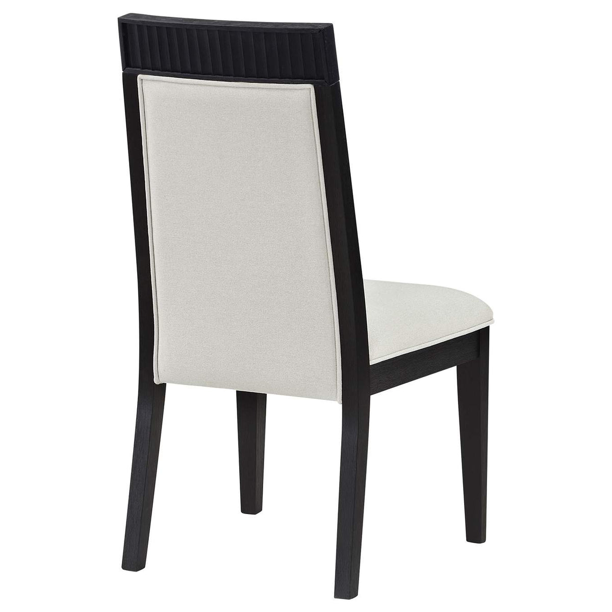 108233 Brookmead Dining Side Chair Ivory and Black (Set of 2)