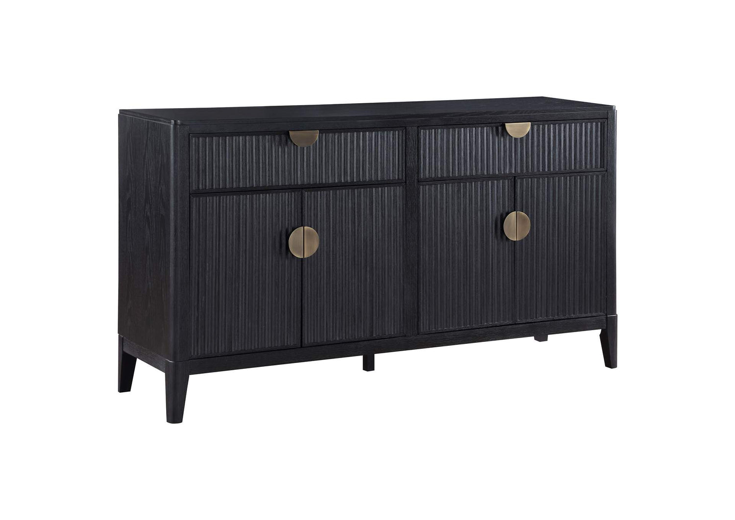 Brookmead 4-door Sideboard Buffet Storage Cabinet Black