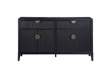 108235 Brookmead 4-door Sideboard Buffet Storage Cabinet Black