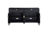 108235 Brookmead 4-door Sideboard Buffet Storage Cabinet Black