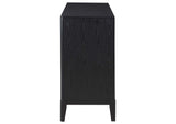 108235 Brookmead 4-door Sideboard Buffet Storage Cabinet Black