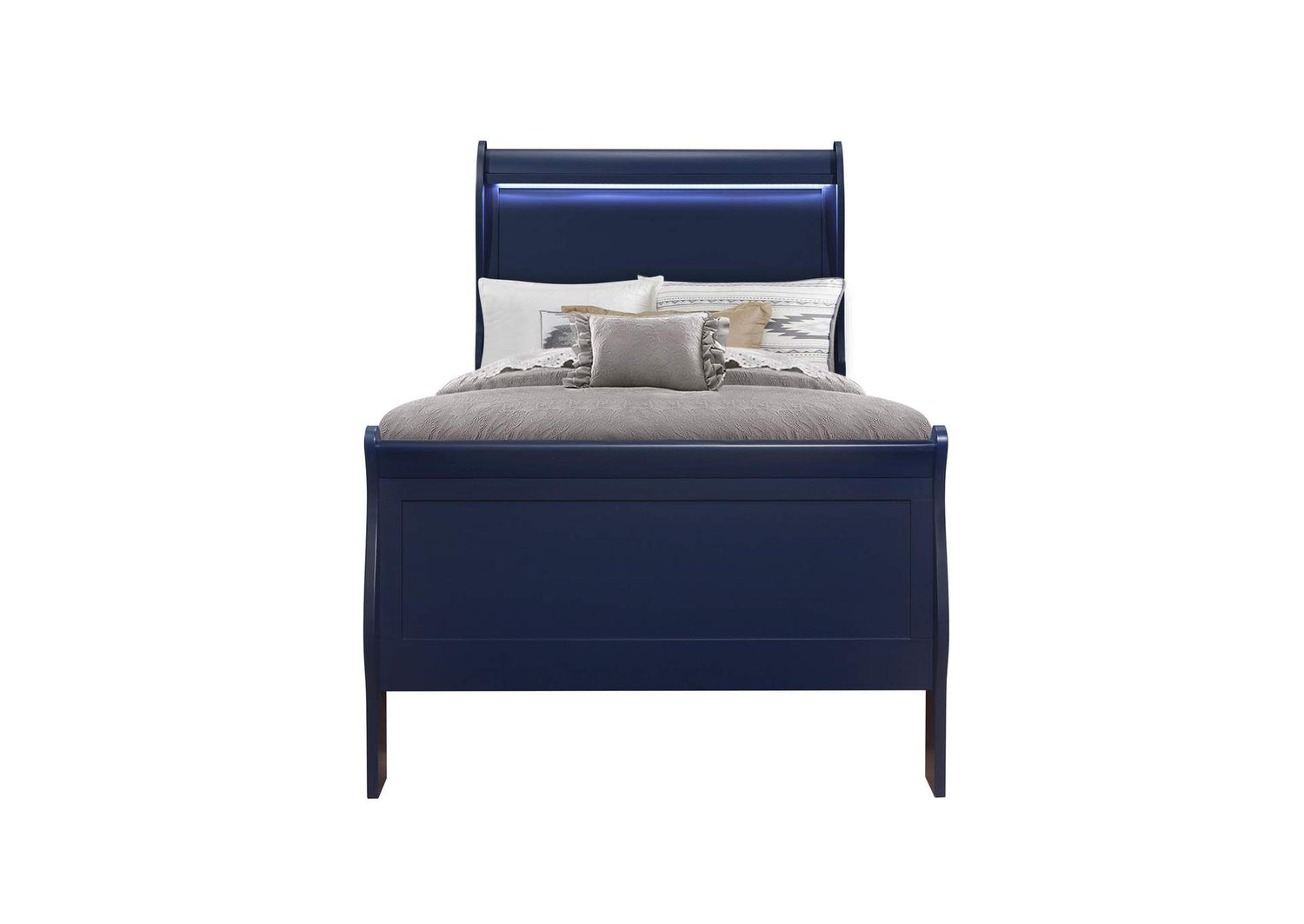 CHARLIE-BLUE-TB_W_LED CHARLIE BLUE TWIN BED WITH LED