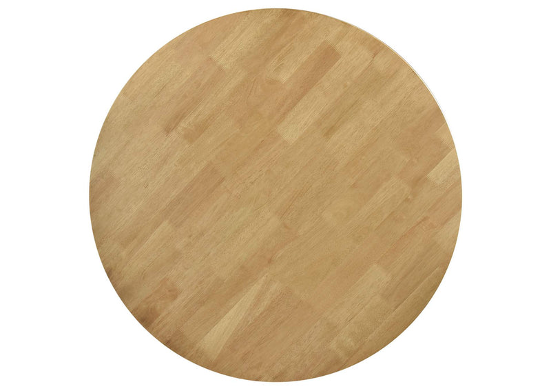 108440 Elowen Round 42-inch Solid Wood Dining Table Light Walnut