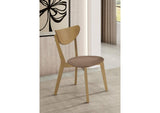 108442 Elowen Wood Dining Side Chair Light Walnut (Set of 2)