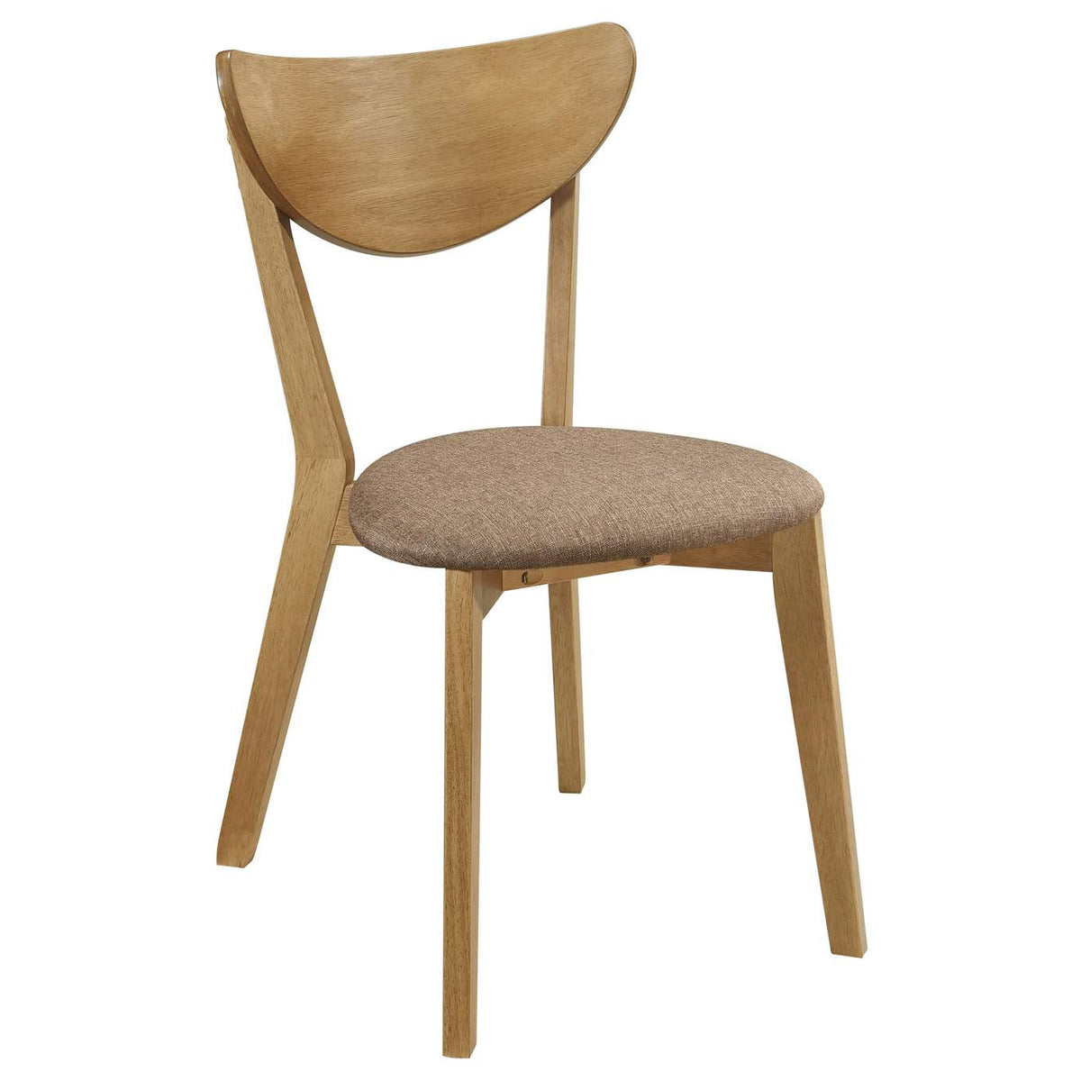 108442 Elowen Wood Dining Side Chair Light Walnut (Set of 2)