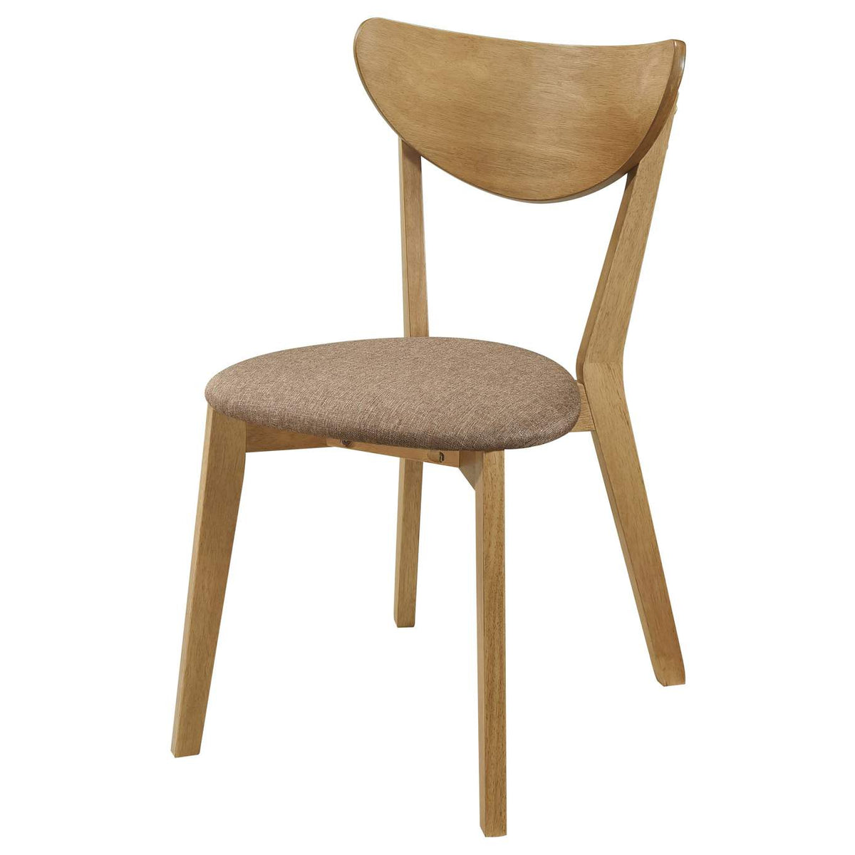 108442 Elowen Wood Dining Side Chair Light Walnut (Set of 2)