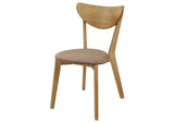 108442 Elowen Wood Dining Side Chair Light Walnut (Set of 2)