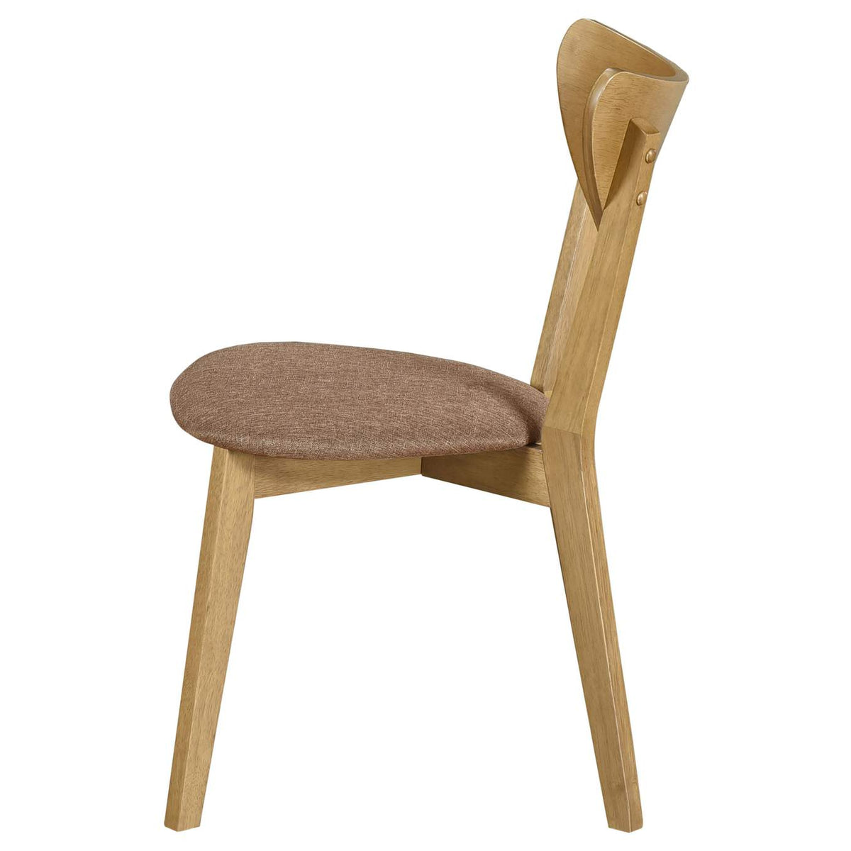 108442 Elowen Wood Dining Side Chair Light Walnut (Set of 2)