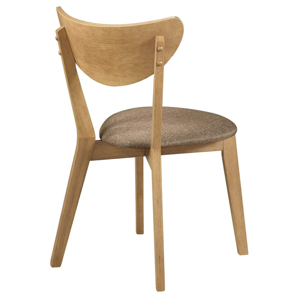 108442 Elowen Wood Dining Side Chair Light Walnut (Set of 2)