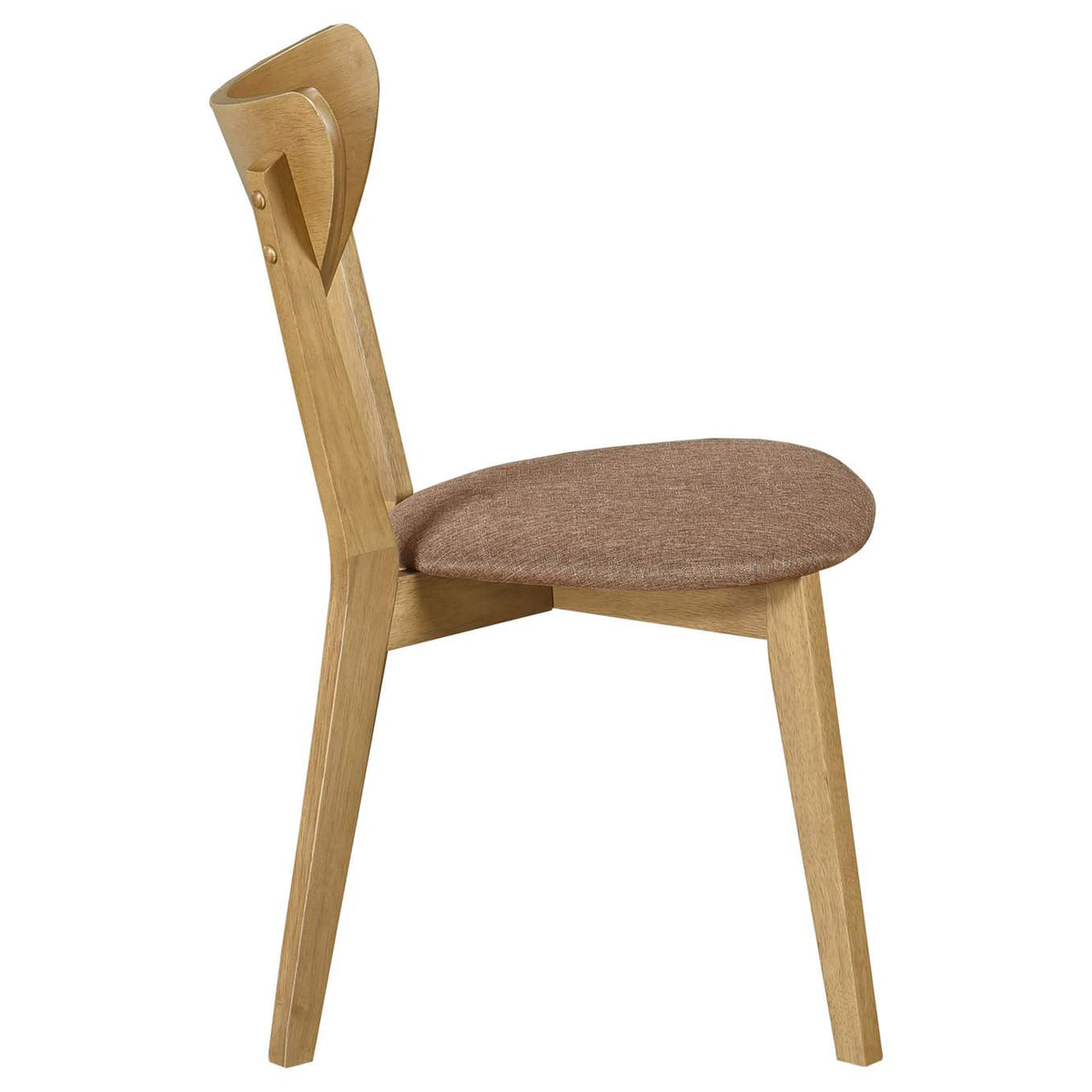 108442 Elowen Wood Dining Side Chair Light Walnut (Set of 2)