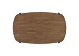 108461-S7 Dortch 7-piece Oval Solid Wood Dining Set Walnut