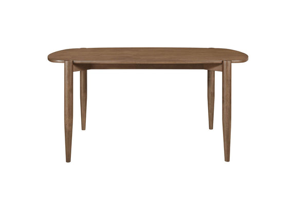 108461 Dortch Oval 63-inch Solid Wood Dining Table Walnut