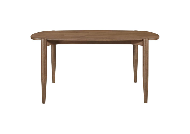108461 Dortch Oval 63-inch Solid Wood Dining Table Walnut