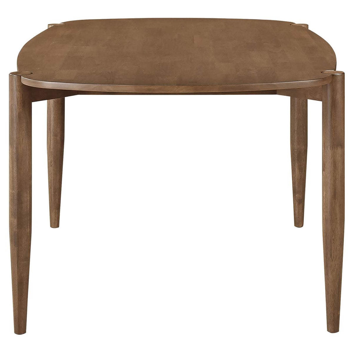 108461 Dortch Oval 63-inch Solid Wood Dining Table Walnut