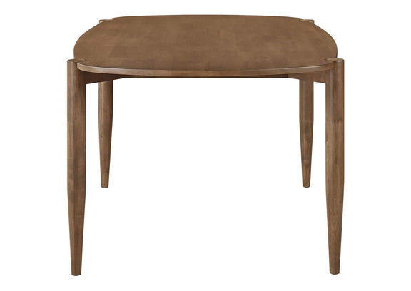 108461 Dortch Oval 63-inch Solid Wood Dining Table Walnut