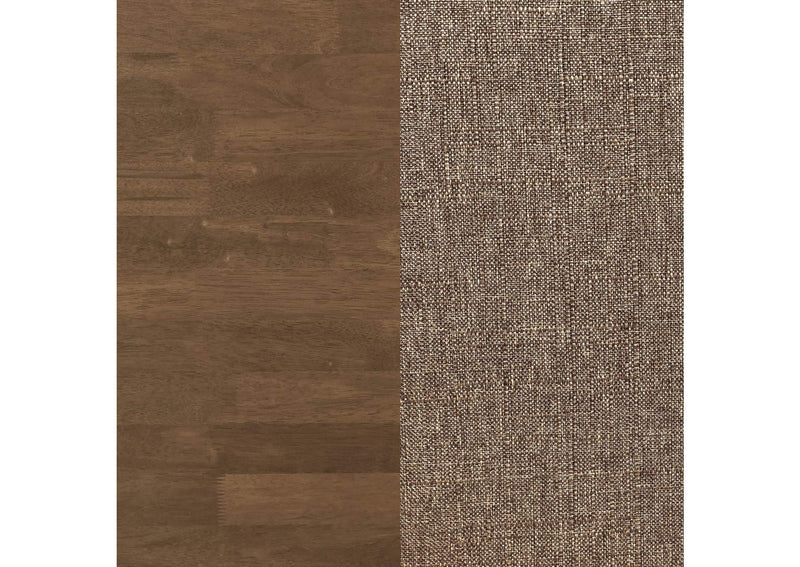 108462 Dortch Dining Side Chair Walnut and Brown (Set of 2)