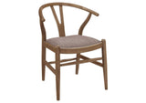 108471-S5 Dinah 5-piece Round Solid Wood Dining Set Walnut