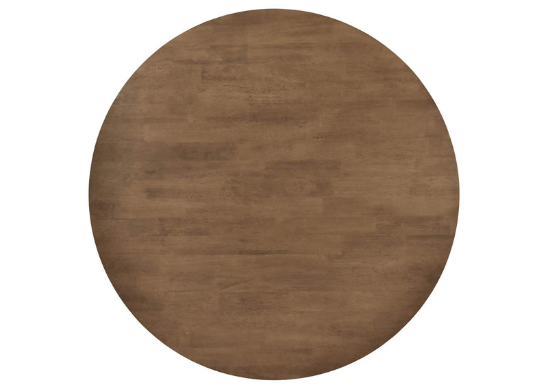 108471 Dinah Round 47-inch Solid Wood Dining Table Walnut
