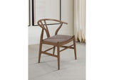 108472 Dinah Wood Wishbone Dining Side Chair Walnut (Set of 2)