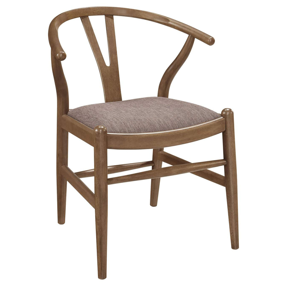108472 Dinah Wood Wishbone Dining Side Chair Walnut (Set of 2)