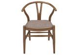 108472 Dinah Wood Wishbone Dining Side Chair Walnut (Set of 2)
