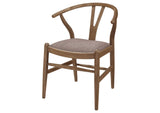 108472 Dinah Wood Wishbone Dining Side Chair Walnut (Set of 2)