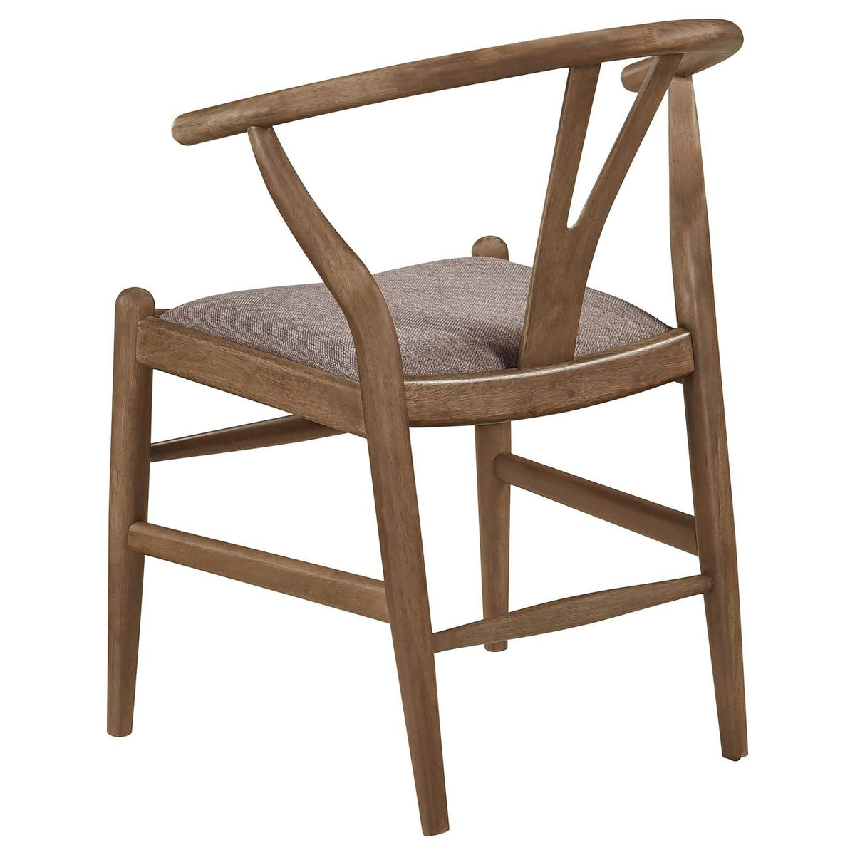 108472 Dinah Wood Wishbone Dining Side Chair Walnut (Set of 2)