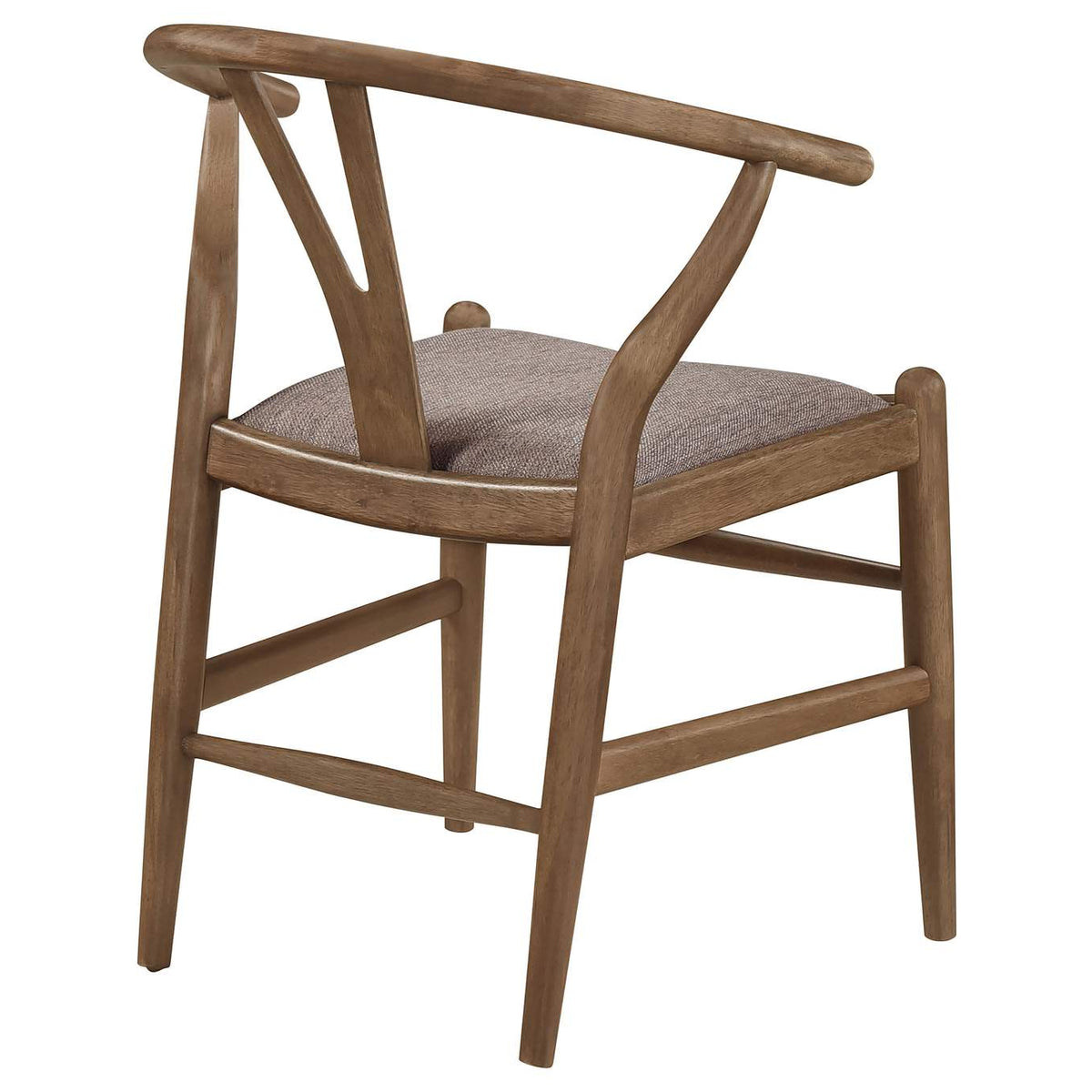 108472 Dinah Wood Wishbone Dining Side Chair Walnut (Set of 2)