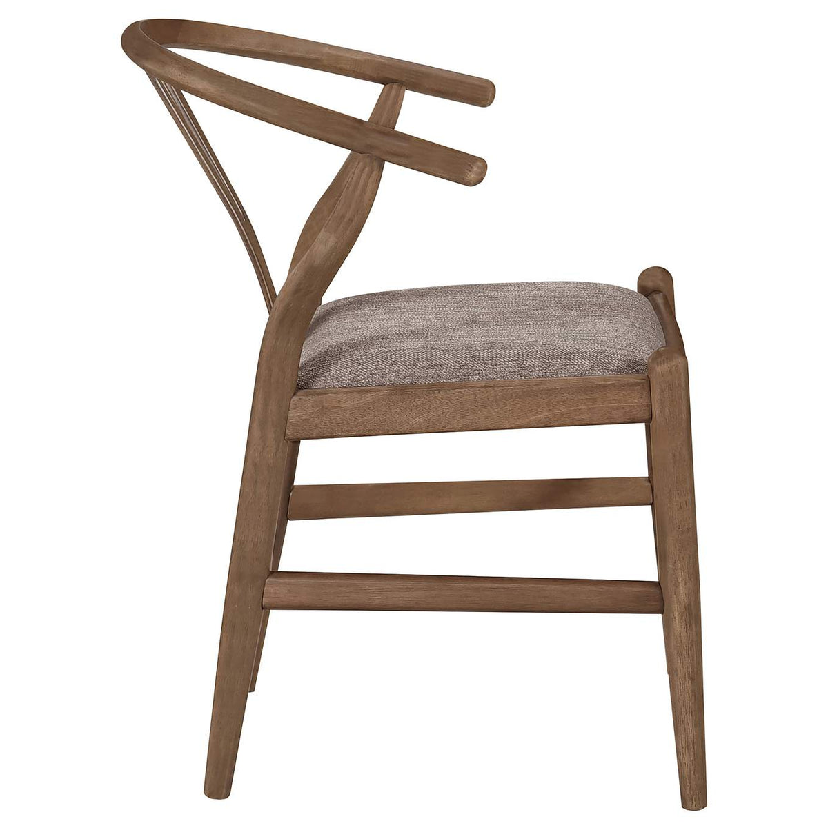 108472 Dinah Wood Wishbone Dining Side Chair Walnut (Set of 2)