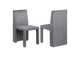 108512 Tordera Velvet Upholstered Dining Side Chair Grey (Set of 2)