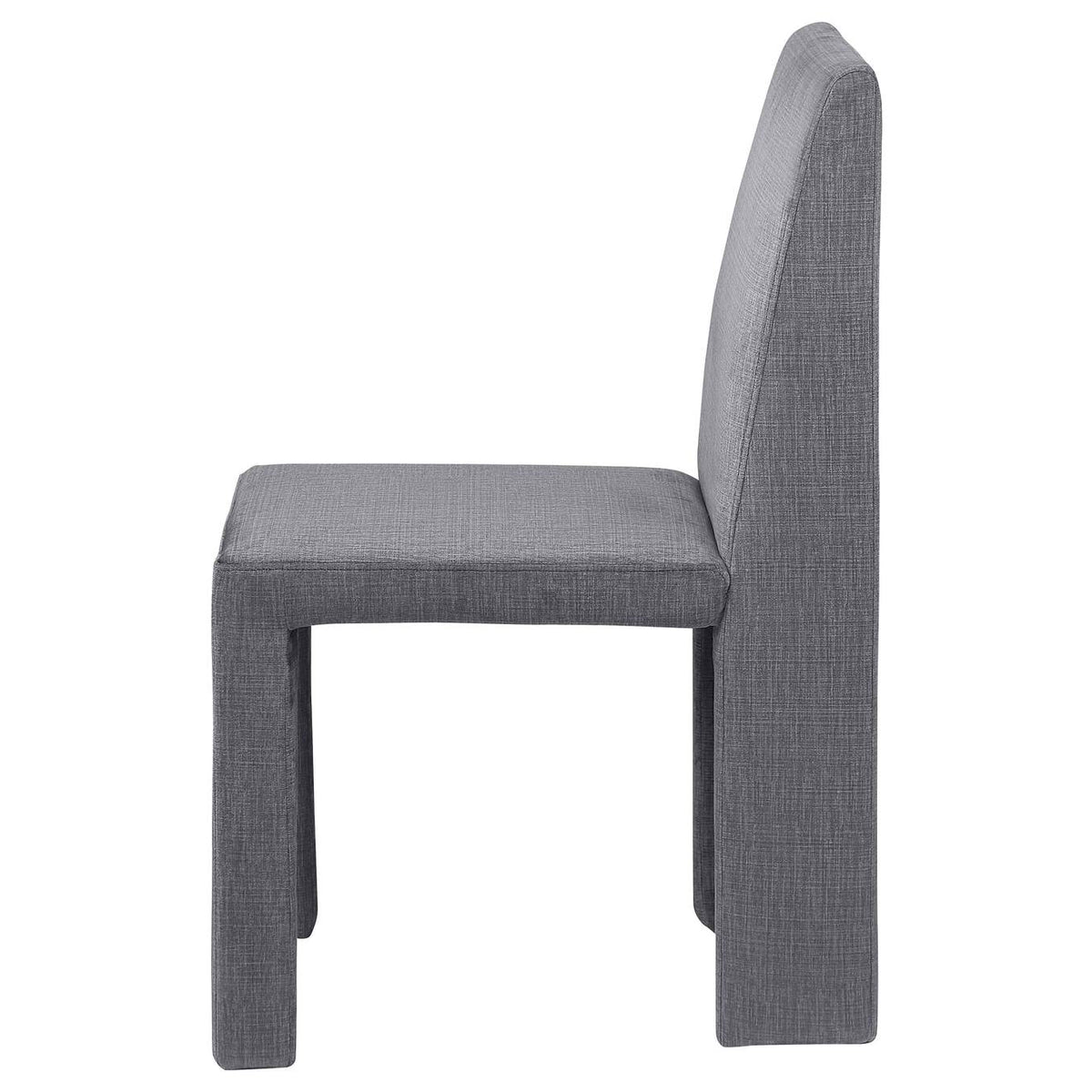 108512 Tordera Velvet Upholstered Dining Side Chair Grey (Set of 2)