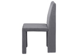 108512 Tordera Velvet Upholstered Dining Side Chair Grey (Set of 2)