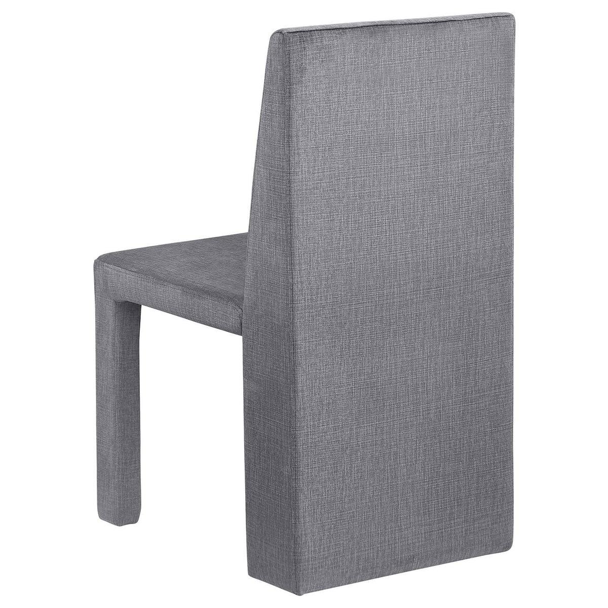 108512 Tordera Velvet Upholstered Dining Side Chair Grey (Set of 2)