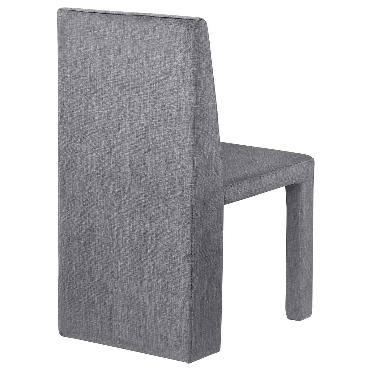 108512 Tordera Velvet Upholstered Dining Side Chair Grey (Set of 2)